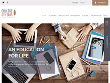 Tablet Screenshot of college-stlouis.ch